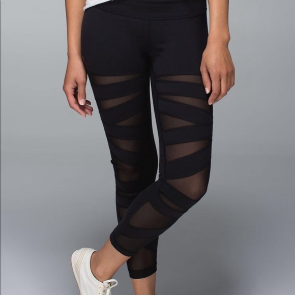 SHINY Lululemon High Times 7/8 Tech Mesh Legging - Picture 8 of 8